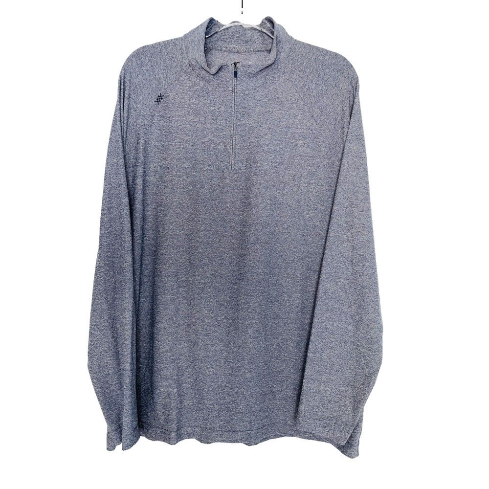 Rhone Mens XXL Reign Quarter Zip Gray Pullover Midweight Long Sleeve NWT‎